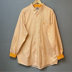 Cinch Orange Western Button Down Shirt XXL Rodeo Cowboy Stripe